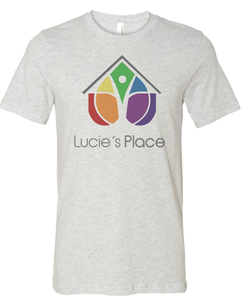 White T-Shirt with Lucie's Place Logo