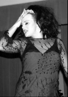 Black and white photo of Lucie Hamilton 